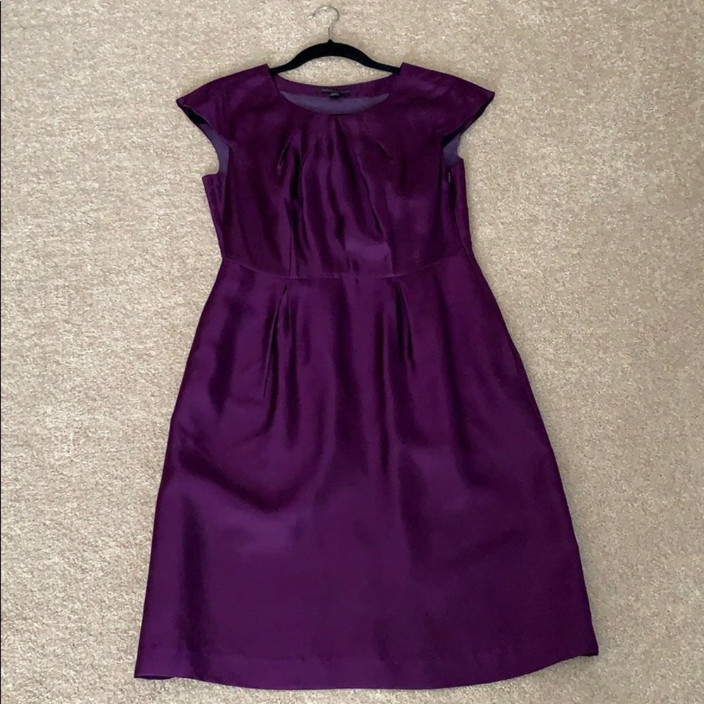 Purple silk dress